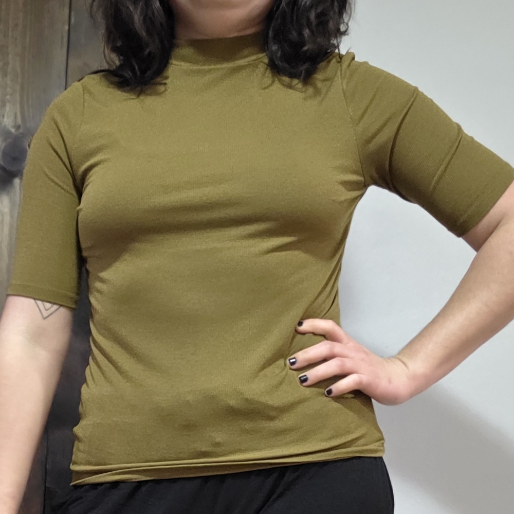 Olive Green Top.